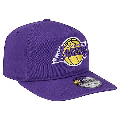 Men's New Era Purple Los Angeles Lakers Cotton 19TWENTY Adjustable Hat