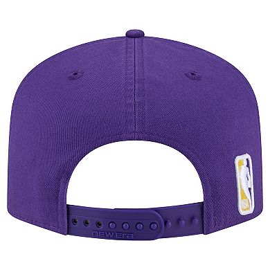 Men's New Era Purple Los Angeles Lakers Cotton 19TWENTY Adjustable Hat