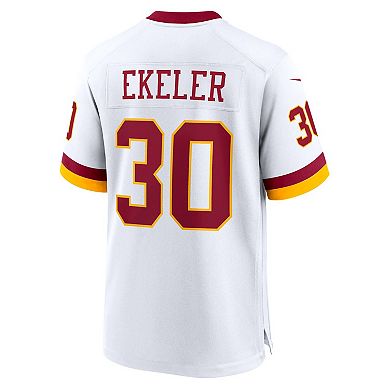 Men's Nike Austin Ekeler White Washington Commanders Game Super Bowl Era Jersey