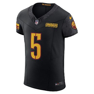 Men's Nike Jayden Daniels Black Washington Commanders Alternate Vapor F.U.S.E. Elite Jersey