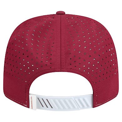 Men's New Era White/Garnet Florida State Seminoles Perforated Patched 9SEVENTY Adjustable Hat