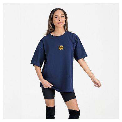 Women's Gameday Couture Navy Notre Dame Fighting Irish Oversized Back at Ya T-Shirt