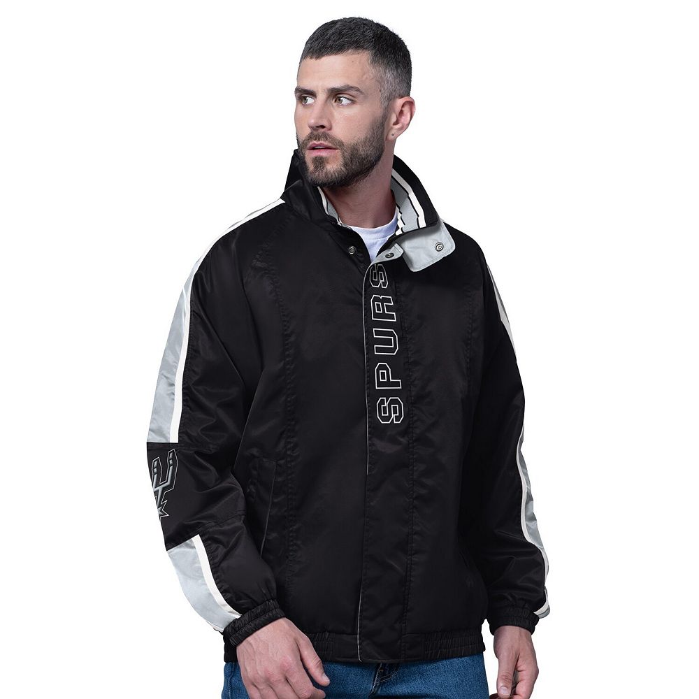 Men's Starter Black San Antonio Spurs Freestyle Lightweight Full