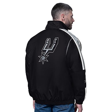 Men's Starter Black San Antonio Spurs Freestyle Lightweight Full-Zip Jacket