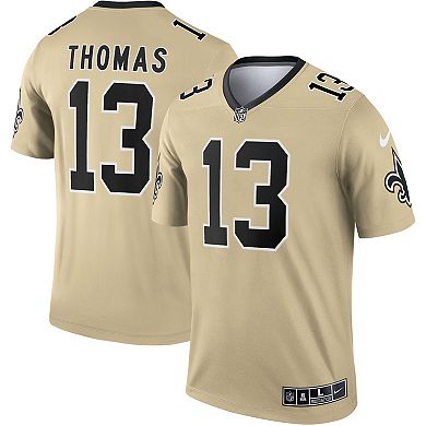 Men's Nike Michael Thomas Gold New Orleans Saints Inverted Legend Player Performance Top