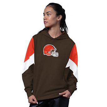 Women's Starter Brown Cleveland Browns Scrimmage Hoodie