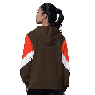 Women's Starter Brown Cleveland Browns Scrimmage Hoodie