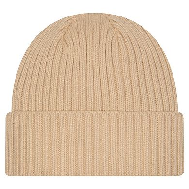 Men's New Era Tan Boston Celtics Color Pack Cuffed Knit Hat