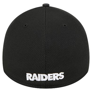 Men's New Era Black Las Vegas Raiders Visor Hit 39THIRTY Flex Hat