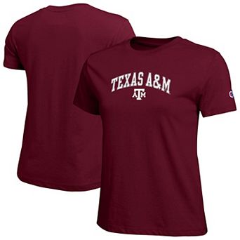 Women's Champion Maroon Texas A&M Aggies Arched Over Logo T-Shirt