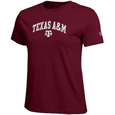 Women's Champion Maroon Texas A&M Aggies Arched Over Logo T-Shirt