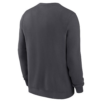 Men's Nike Anthracite Kansas City Chiefs Primetime Club Fleece Pullover Sweatshirt