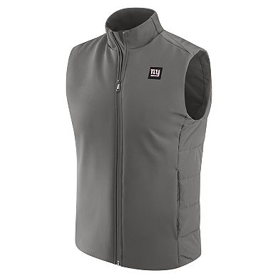 Men's J. Palmer Graphite New York Giants Front Office Full-Zip Vest