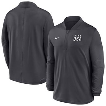 Men's Nike Anthracite Team USA Dri-FIT Half-Zip Pullover