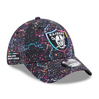 Men's New Era Black Las Vegas Raiders 2025 NFL Crucial Catch 39THIRTY Flex Hat