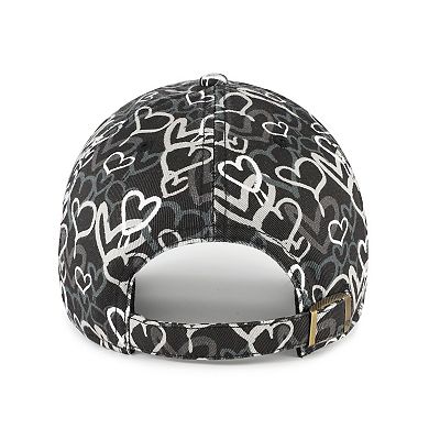 Girls Toddler '47 Black Las Vegas Raiders Mural Clean Up Adjustable Hat