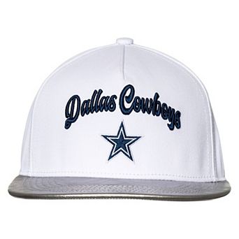 Women's The Wild Collective White/Silver Dallas Cowboys Two-Tone Snapback Hat