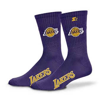 Unisex Starter Purple Los Angeles Lakers Satin Crew Socks