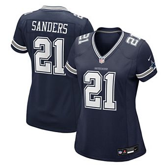 Women's Nike Deion Sanders Navy Dallas Cowboys Team Retired Player Game Jersey
