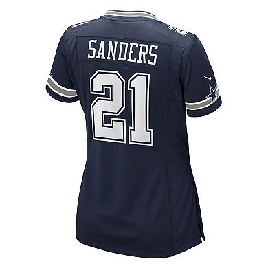 Women's Nike Deion Sanders Navy Dallas Cowboys Team Retired Player Game Jersey