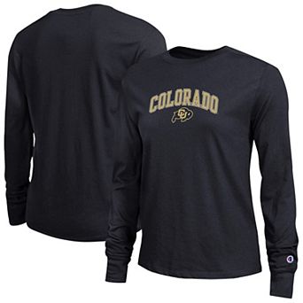 Women's Champion Black Colorado Buffaloes Arch Over Logo Long Sleeve T-Shirt