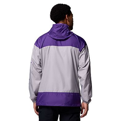 Men's Columbia Gray LSU Tigers Flash Challenger II Windbreaker