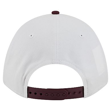 Men's New Era White/Maroon Arizona State Sun Devils Arch Two-Tone Rope 9FORTY A-Frame M-Crown Adjustable Hat