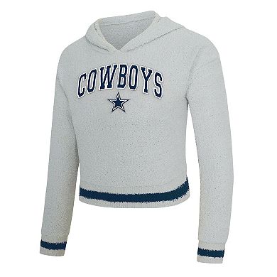 Women's Concepts Sport Gray Dallas Cowboys Whitley Long Sleeve Hoodie Top & Shorts Set