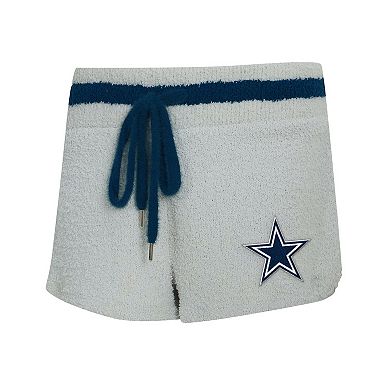 Women's Concepts Sport Gray Dallas Cowboys Whitley Long Sleeve Hoodie Top & Shorts Set