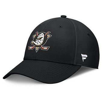 Men's Fanatics Black Anaheim Ducks Core Primary Logo Flex Hat