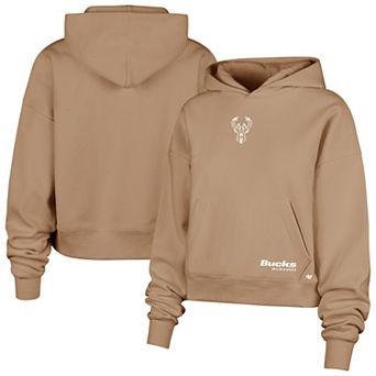 Women's '47 Tan Milwaukee Bucks Sue Foundation Hoodie Sweatshirt
