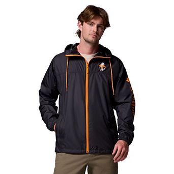 Men's Columbia Black Tennessee Volunteers Flash Challenger II Windbreaker