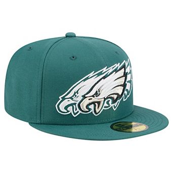Men's New Era Midnight Green Philadelphia Eagles Tri-Hit 59FIFTY Fitted Hat