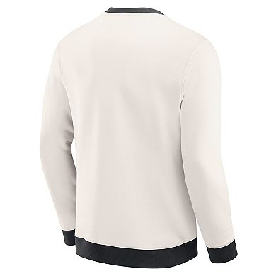 Men's Darius Rucker Collection by Fanatics Cream New Orleans Saints Colorblock Pullover Sweatshirt