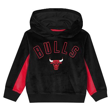 Preschool Outerstuff Black Chicago Bulls Velour Hoodie