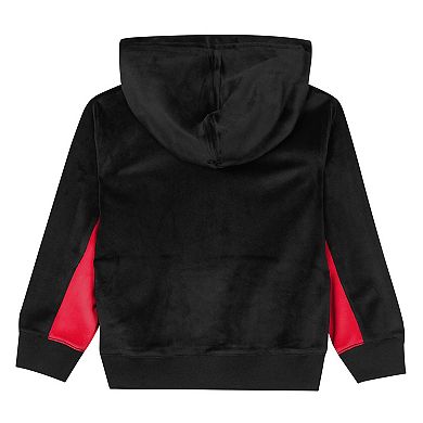 Preschool Outerstuff Black Chicago Bulls Velour Hoodie