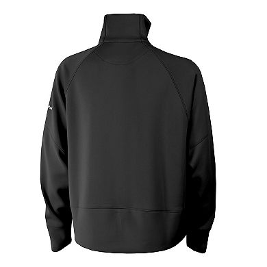 Women's Columbia Black New Jersey Devils Wickhams Hills Raglan Omni-Wick Half-Zip Pullover