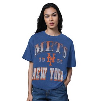 Women's Starter Heather Royal New York Mets Oversized Hall of Fame T-Shirt