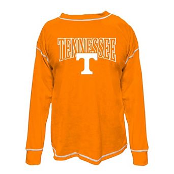 Women's Fanatics Tennessee Orange Tennessee Volunteers Plus Size Contrast Stitch Sweatshirt