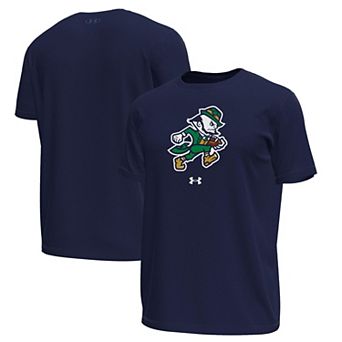 Men's Under Armour Navy Notre Dame Fighting Irish Sporting Leprechaun Tech Stretch T-Shirt