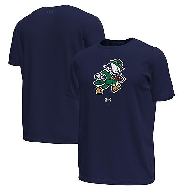 Men's Under Armour Navy Notre Dame Fighting Irish Sporting Leprechaun Tech Stretch T-Shirt