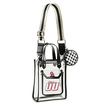 WEAR by Erin Andrews Oklahoma Sooners Clear Stadium Crossbody Purse with Coin Pouch