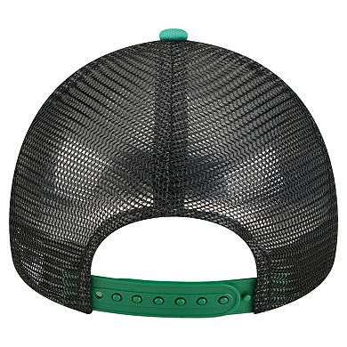 Preschool New Era White Philadelphia Eagles Streak A-Frame 9FORTY Trucker Adjustable Hat