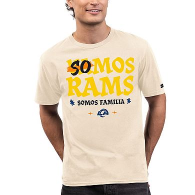 Men's Starter Oatmeal Los Angeles Rams Somos T-Shirt