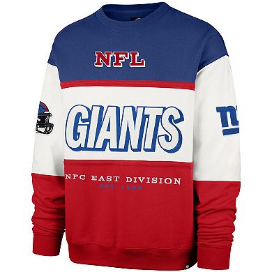 Men's '47 Royal/Red New York Giants Breeze Maximalist Sweatshirt