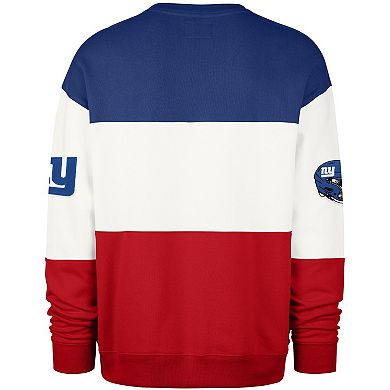 Men's '47 Royal/Red New York Giants Breeze Maximalist Sweatshirt