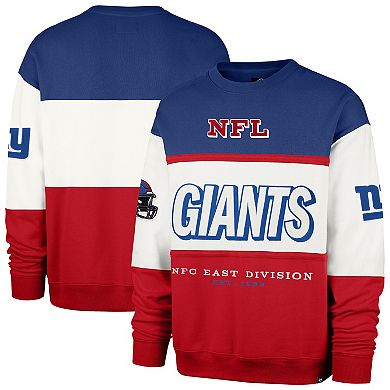 Men's '47 Royal/Red New York Giants Breeze Maximalist Sweatshirt