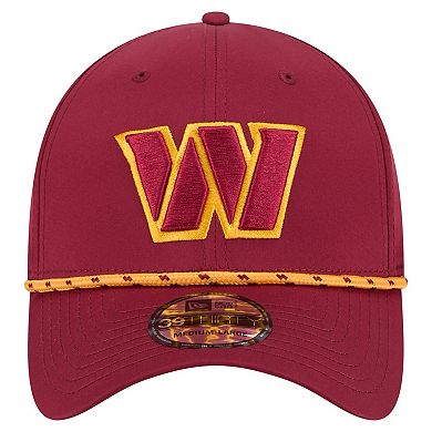 Men's New Era Burgundy Washington Commanders Perforated 39THIRTY Flex Hat