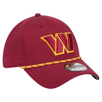 Men's New Era Burgundy Washington Commanders Perforated 39THIRTY Flex Hat