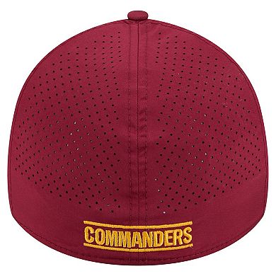 Men's New Era Burgundy Washington Commanders Perforated 39THIRTY Flex Hat